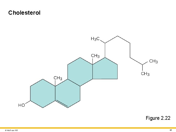 Cholesterol Figure 2. 22 © Mc. Graw Hill 85 Cholesterol Figure 2. 22 © Mc. Graw Hill 85