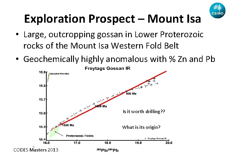 Exploration Prospect – Mount Isa • Large, outcropping gossan in Lower Proterozoic rocks of