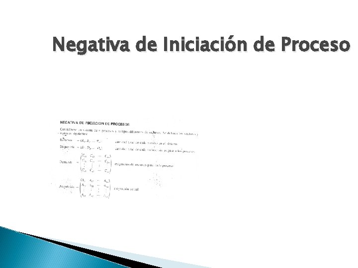 Negativa de Iniciación de Proceso 