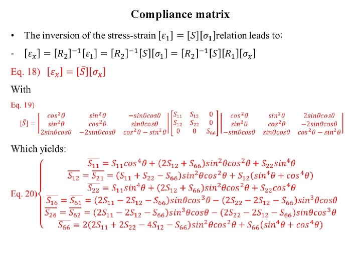 Compliance matrix • 