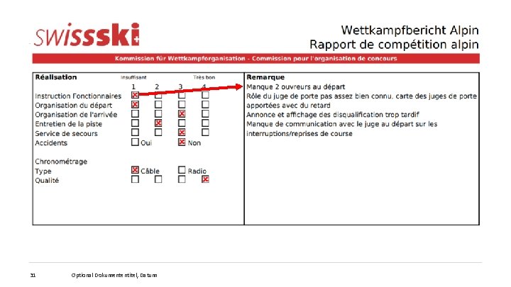 31 Optional Dokumententitel, Datum 