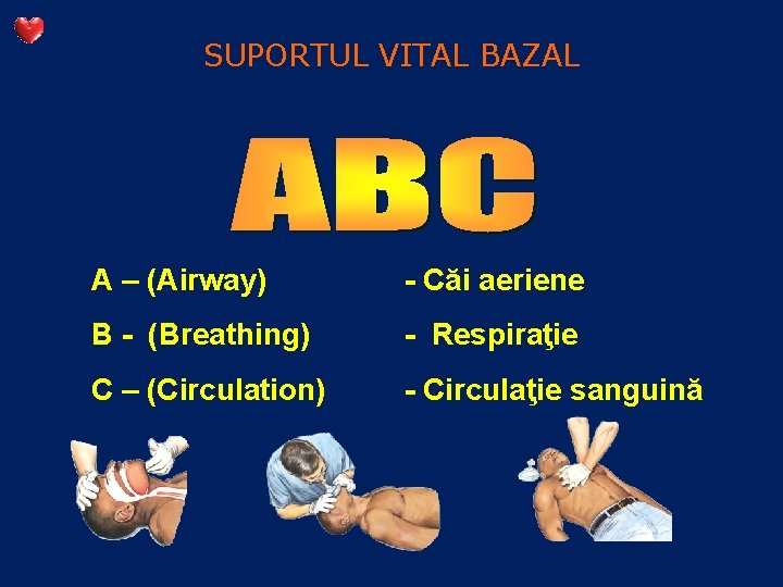 SUPORTUL VITAL BAZAL A – (Airway) - Căi aeriene B - (Breathing) - Respiraţie