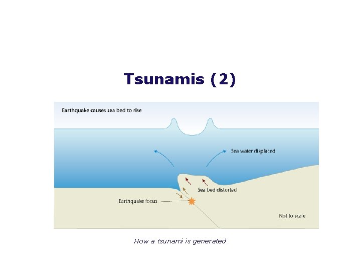 Tsunamis (2) How a tsunami is generated 