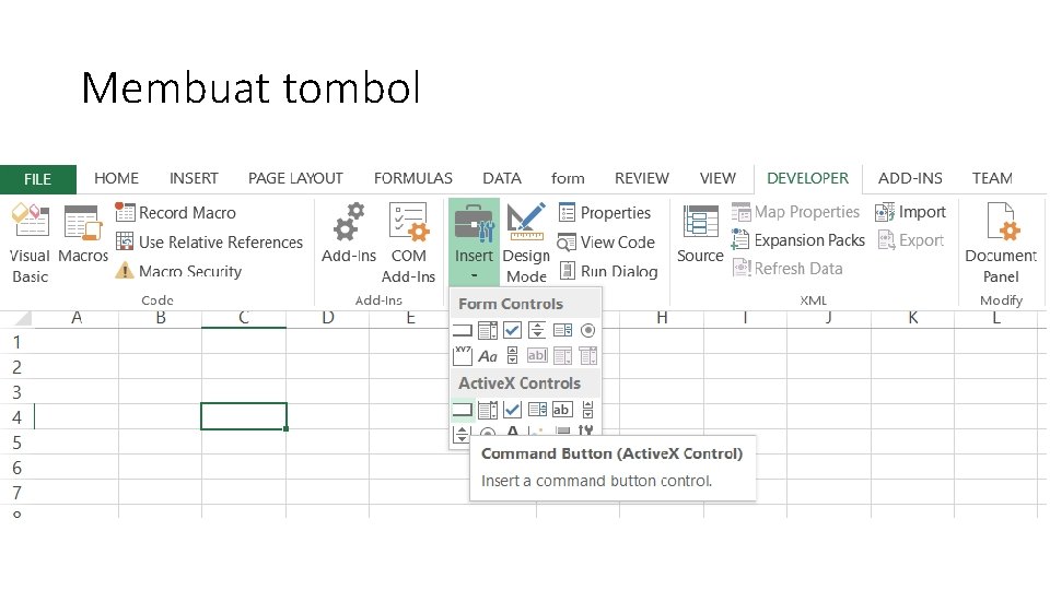 Membuat tombol 