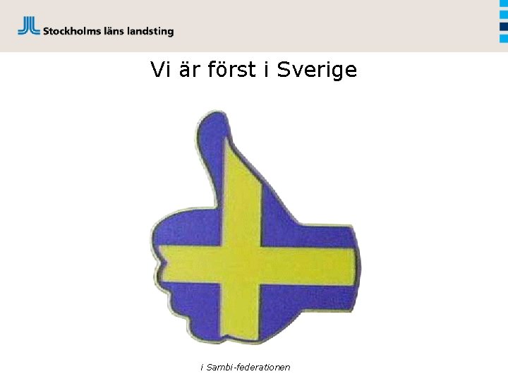 Vi är först i Sverige i Sambi-federationen 