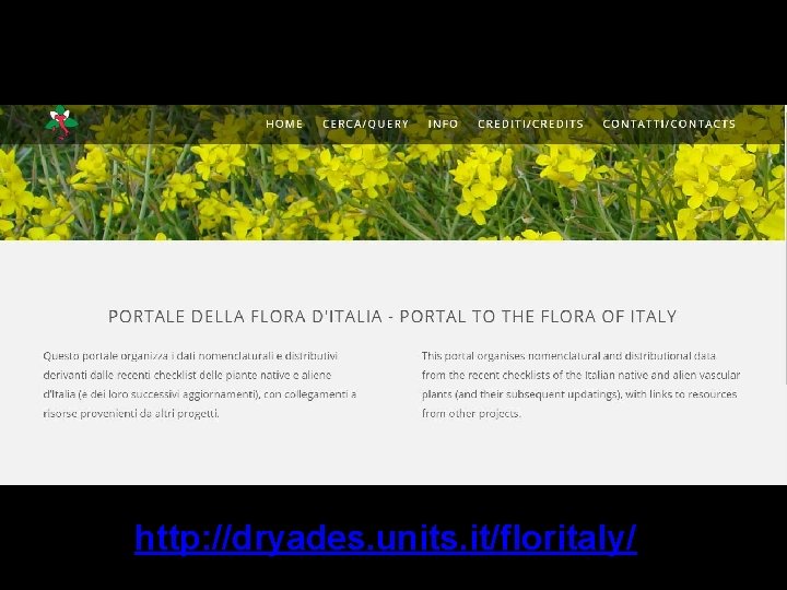 http: //dryades. units. it/floritaly/ 