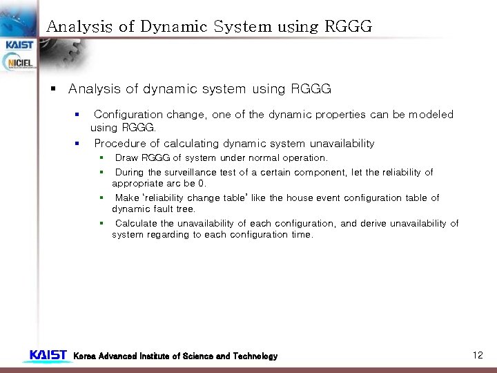 Analysis of Dynamic System using RGGG § Analysis of dynamic system using RGGG § Analysis of Dynamic System using RGGG § Analysis of dynamic system using RGGG §