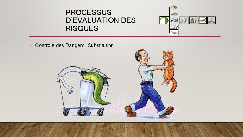 PROCESSUS D’EVALUATION DES RISQUES • Contrôle des Dangers- Substitution 