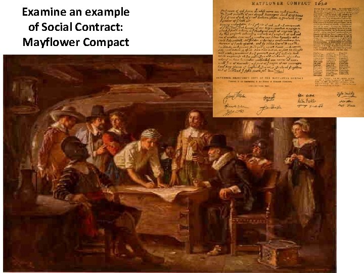 Examine an example of Social Contract: Mayflower Compact 