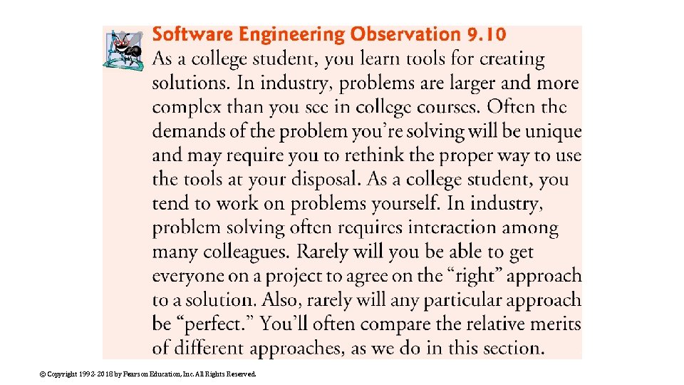 © Copyright 1992 -2018 by Pearson Education, Inc. All Rights Reserved. 