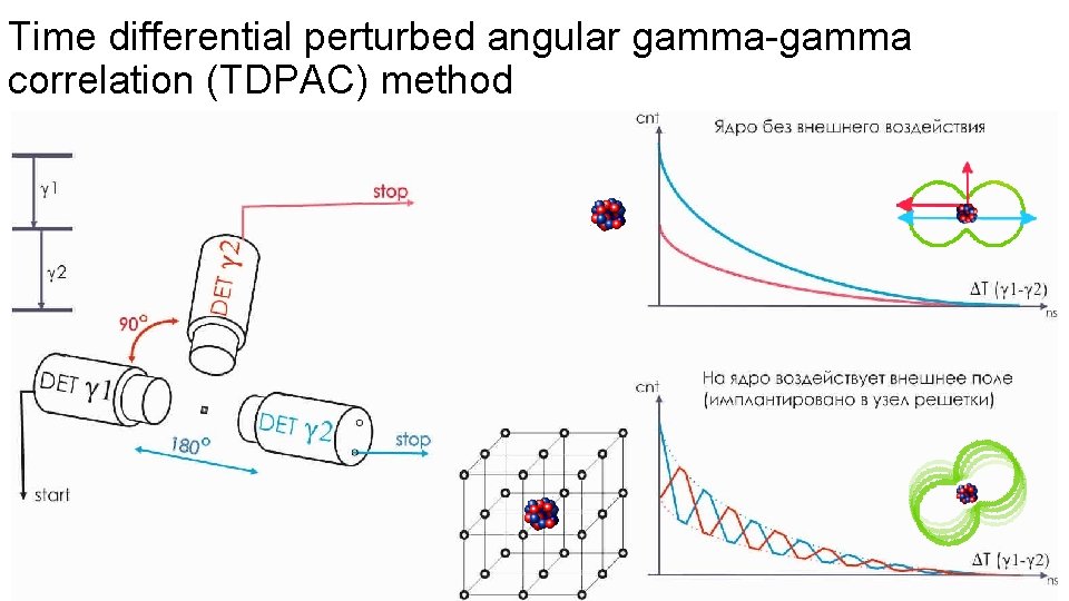 Time differential perturbed angular gamma-gamma correlation (TDPAC) method 