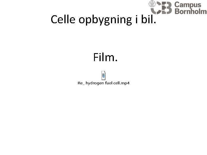 Celle opbygning i bil. Film. 