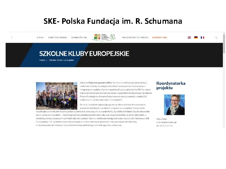 SKE- Polska Fundacja im. R. Schumana 