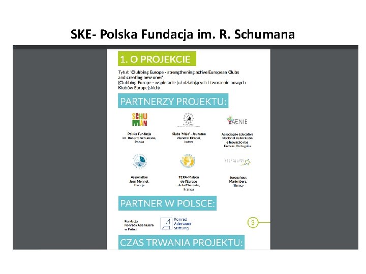SKE- Polska Fundacja im. R. Schumana 