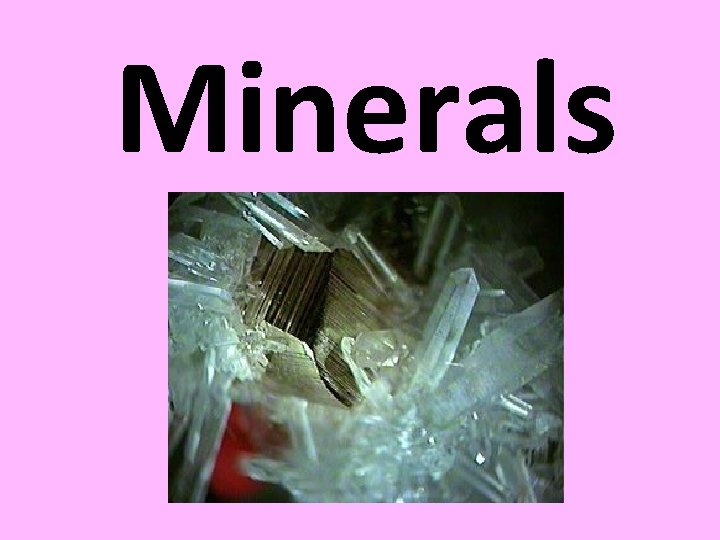 Minerals 