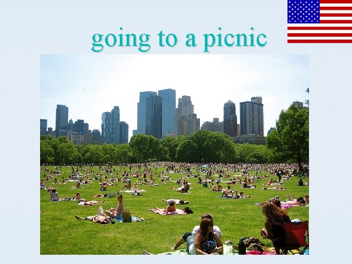going to a picnic 