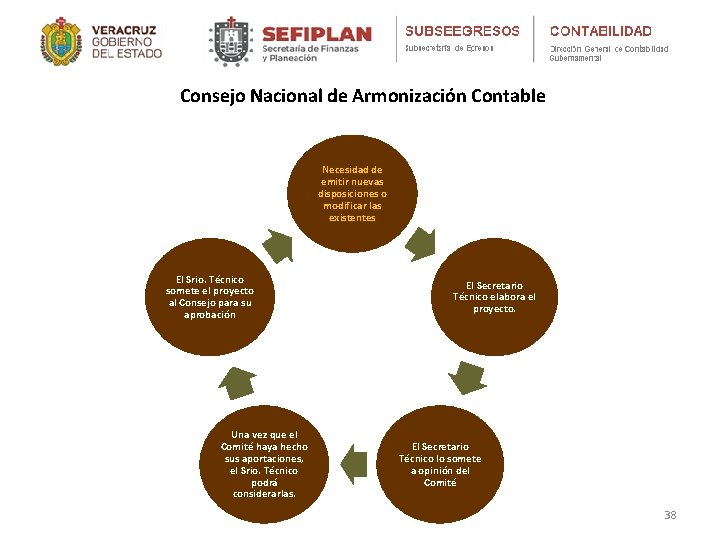 Consejo Nacional de Armonización Contable Necesidad de emitir nuevas disposiciones o modificar las existentes