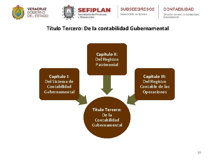 Título Tercero: De la contabilidad Gubernamental Capítulo II: Del Registro Patrimonial Capítulo I: Del