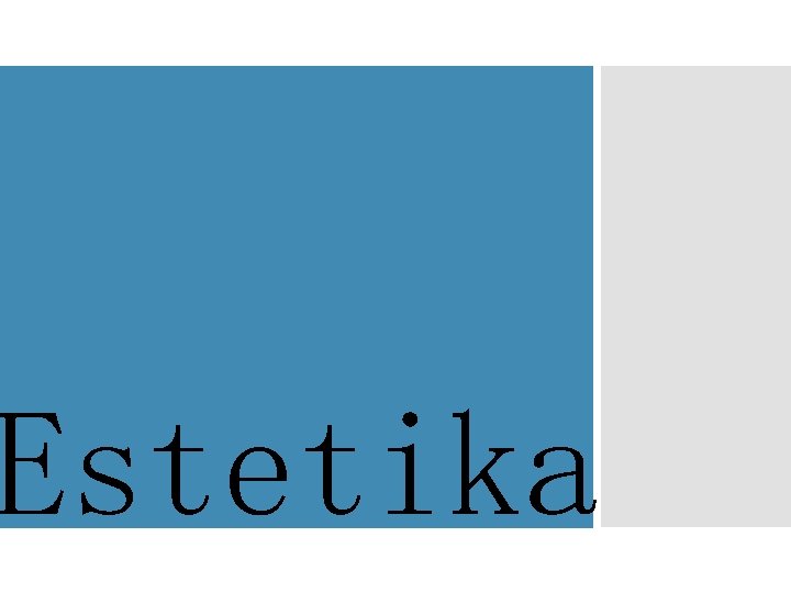 Estetika 