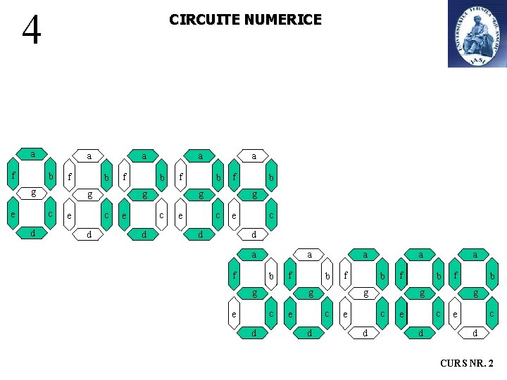 4 CIRCUITE NUMERICE a f a b f g d b f g c