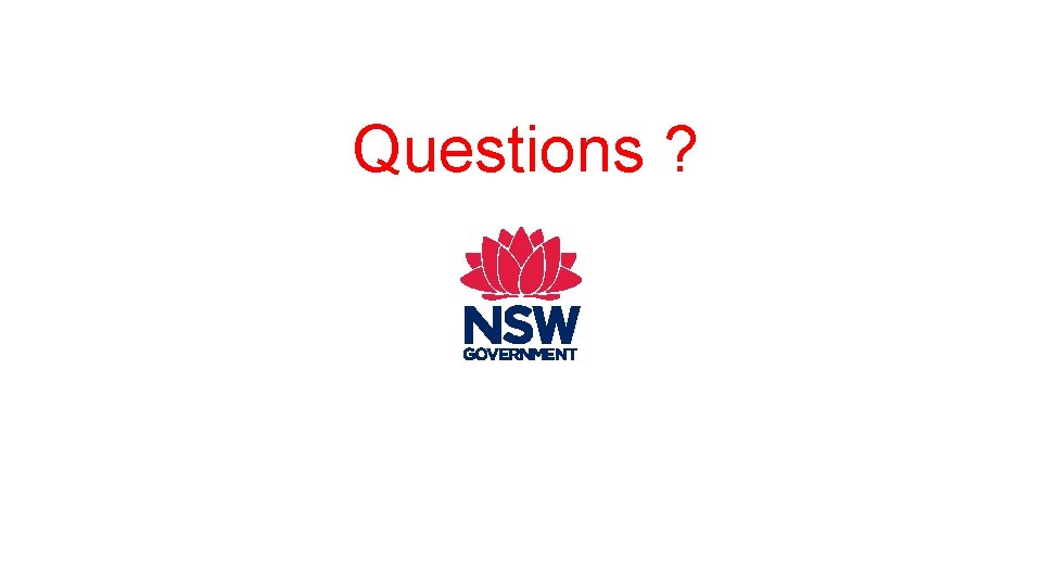 Questions ? 