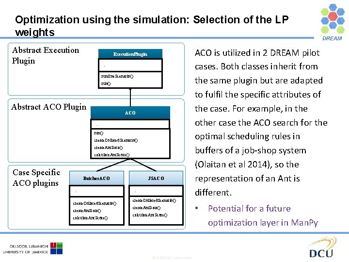 Optimization using the simulation: Selection of the LP weights Abstract Execution Plugin Execution. Plugin