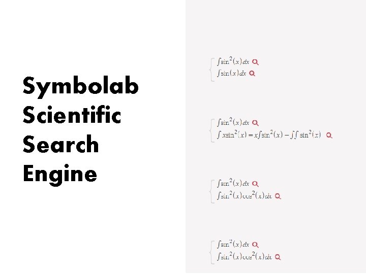 Symbolab Scientific Search Engine 