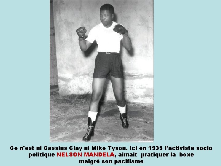 Ce n'est ni Cassius Clay ni Mike Tyson. Ici en 1935 l'activiste socio politique