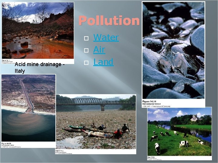 Pollution Acid mine drainage Italy Water Air Land 