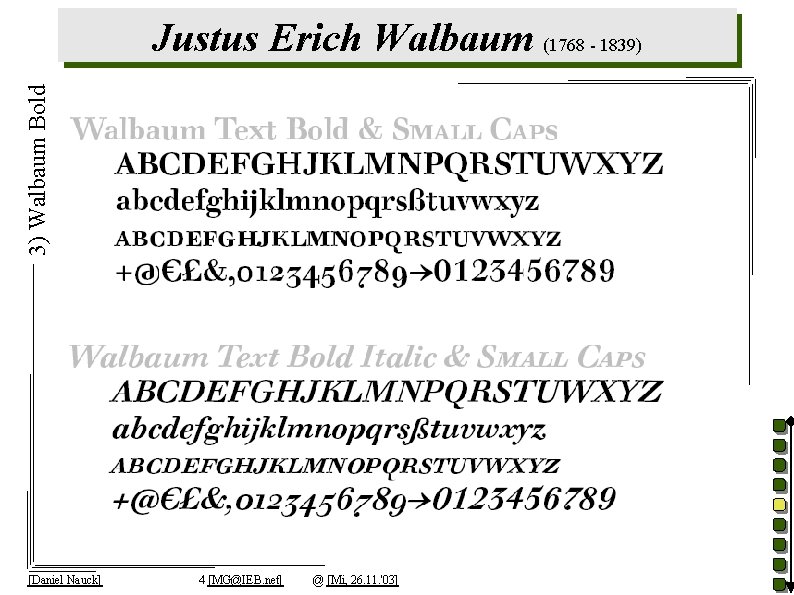 3) Walbaum Bold Justus Erich Walbaum (1768 - 1839) [Daniel Nauck] 4 [MG@IEB. net]