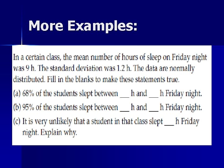 More Examples: 