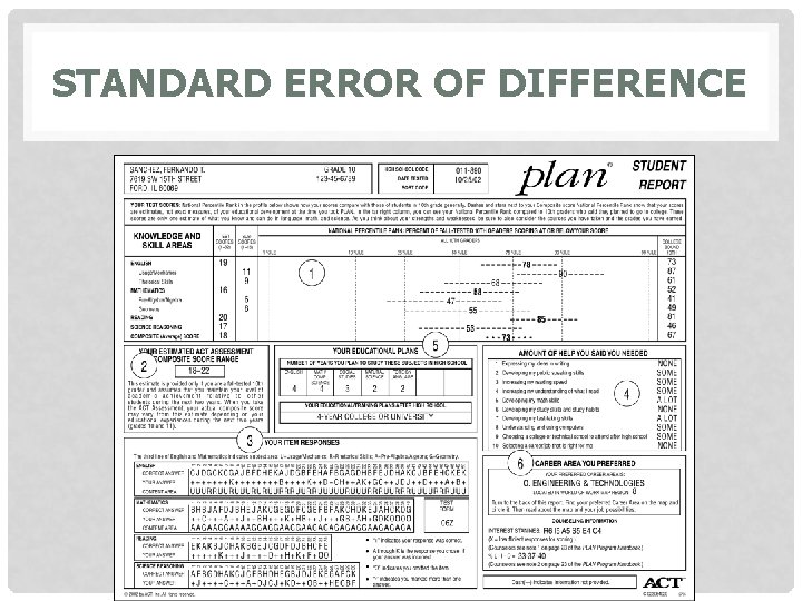STANDARD ERROR OF DIFFERENCE 