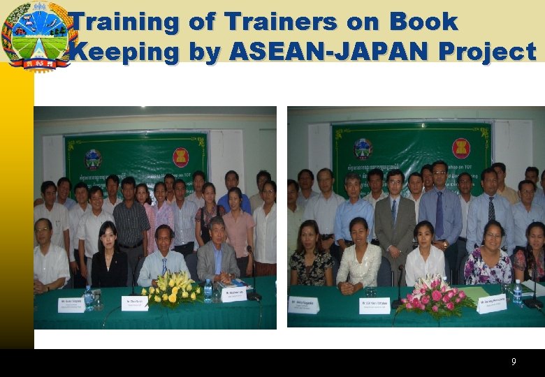 Training of Trainers on Book Keeping by ASEAN-JAPAN Project 9 