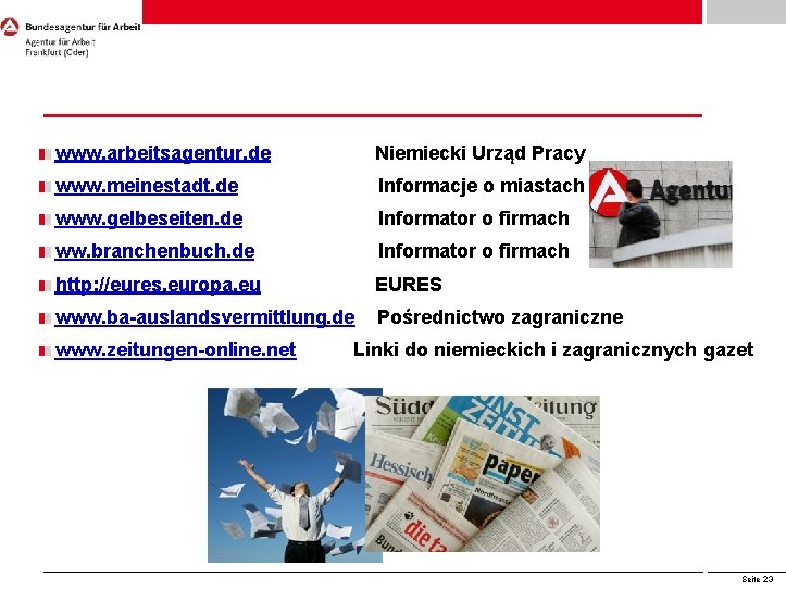 Jak szukać pracy w Niemczech www. arbeitsagentur. de Niemiecki Urząd Pracy www. meinestadt. de Jak szukać pracy w Niemczech www. arbeitsagentur. de Niemiecki Urząd Pracy www. meinestadt. de