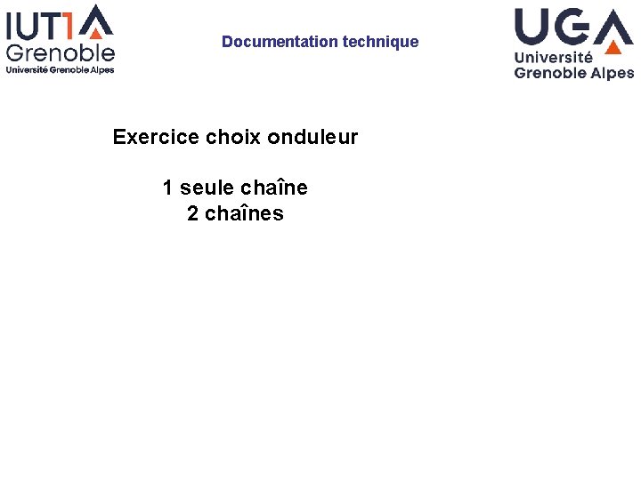 Documentation technique Exercice choix onduleur 1 seule chaîne 2 chaînes 