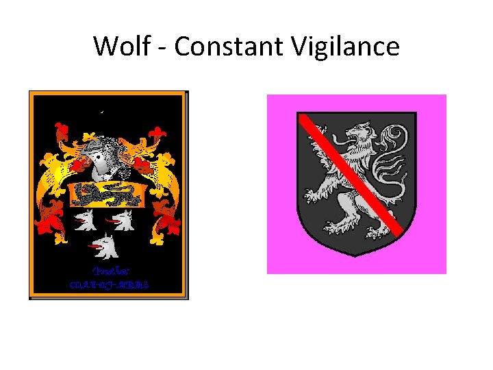 Wolf - Constant Vigilance 