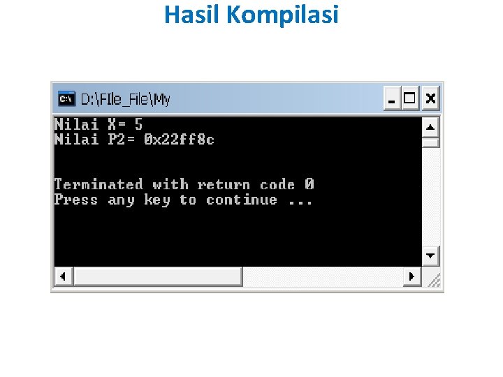 Hasil Kompilasi 