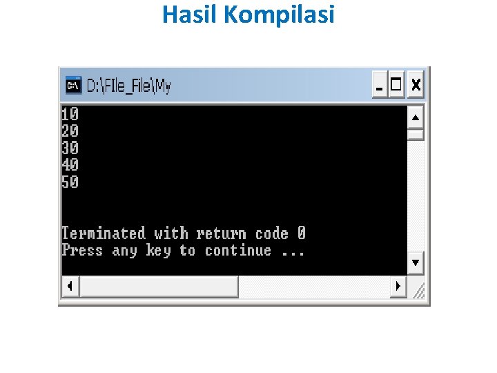 Hasil Kompilasi 