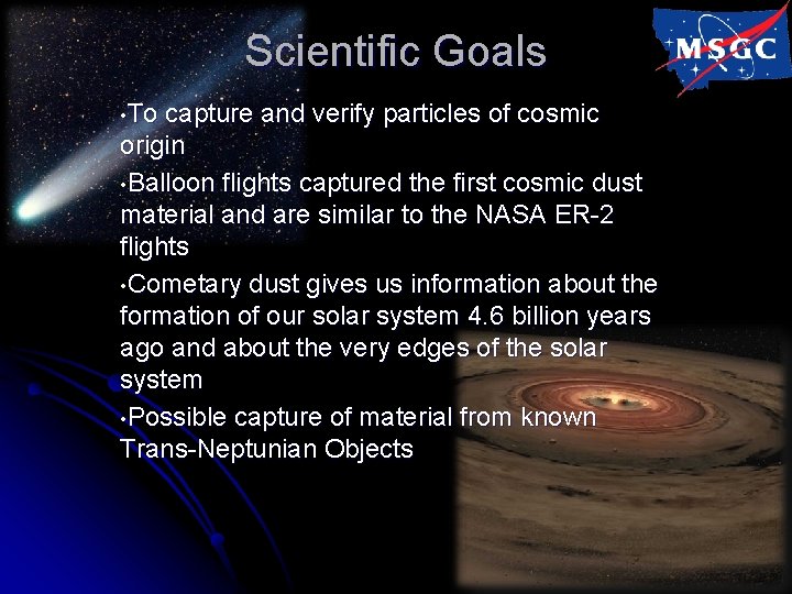 BOREALIS HASP Project Passive High Altitude Particle Capture