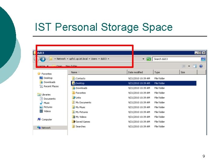 IST Personal Storage Space 9 