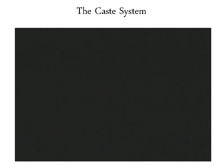 The Caste System 