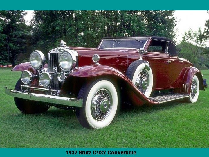 1932 Stutz DV 32 Convertible 