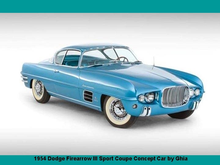 1954 Dodge Firearrow III Sport Coupe Concept Car by Ghia 