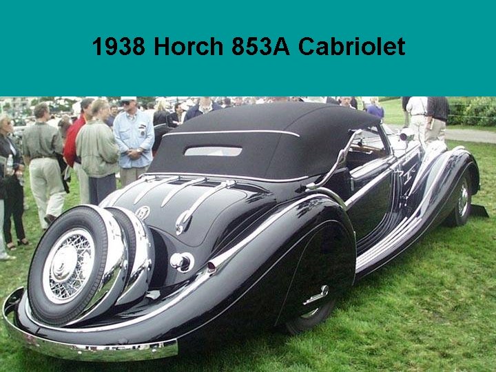 1938 Horch 853 A Cabriolet 