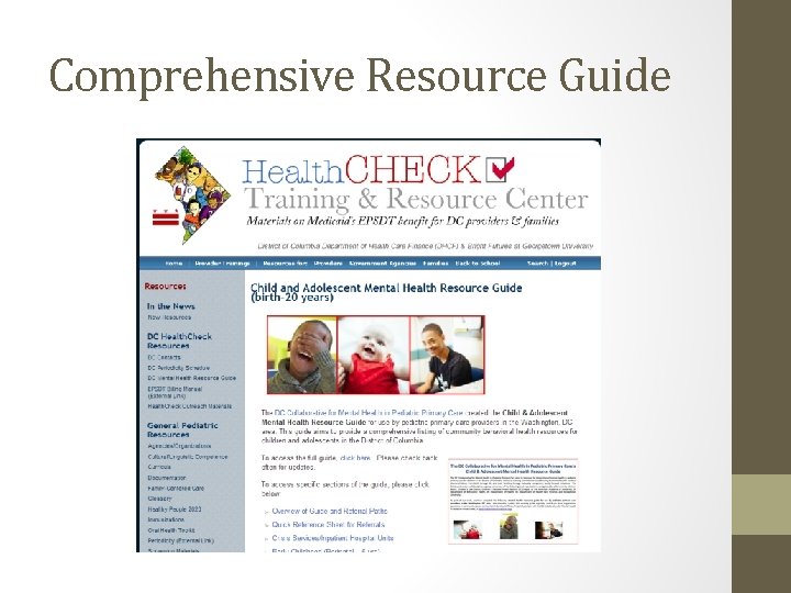 Integrated Strategies for Integrated Care Building the DC