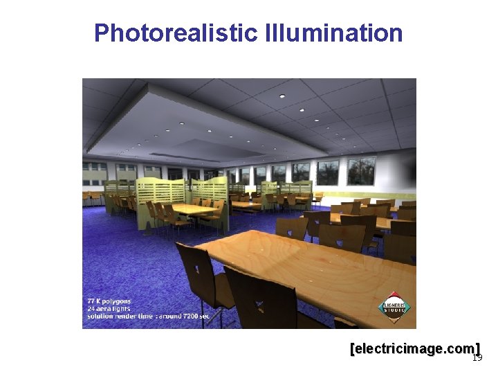 Photorealistic Illumination [electricimage. com] 19 