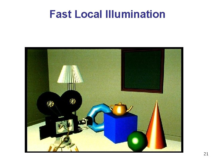 Fast Local Illumination 21 
