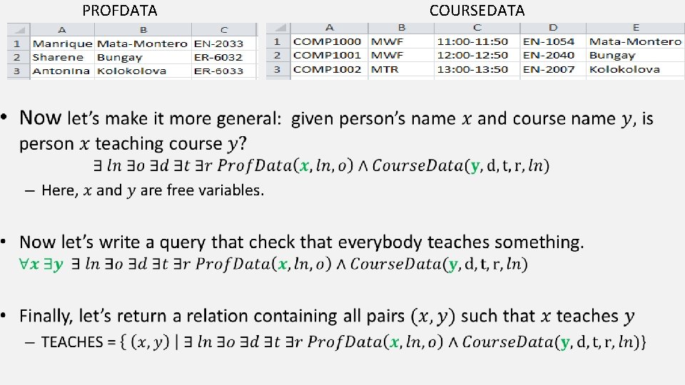  • PROFDATA COURSEDATA 