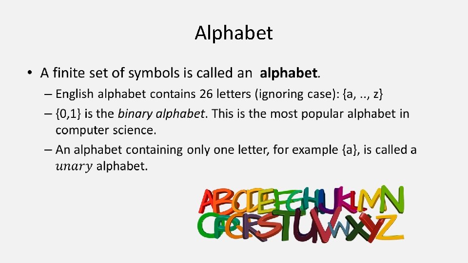Alphabet • 