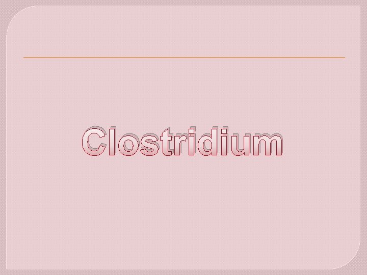 Clostridium 